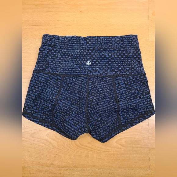 Lululemon Wunder Short 2" (Full-On Luxtreme) Shatter Weave Desert Teal Alberta L - Picture 11 of 15